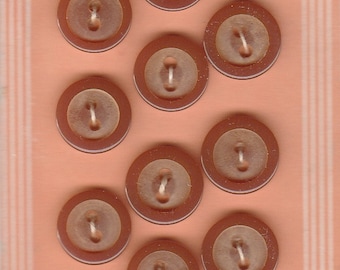 Vintage 1930s-1940s Le Chic buttons -- card of 12