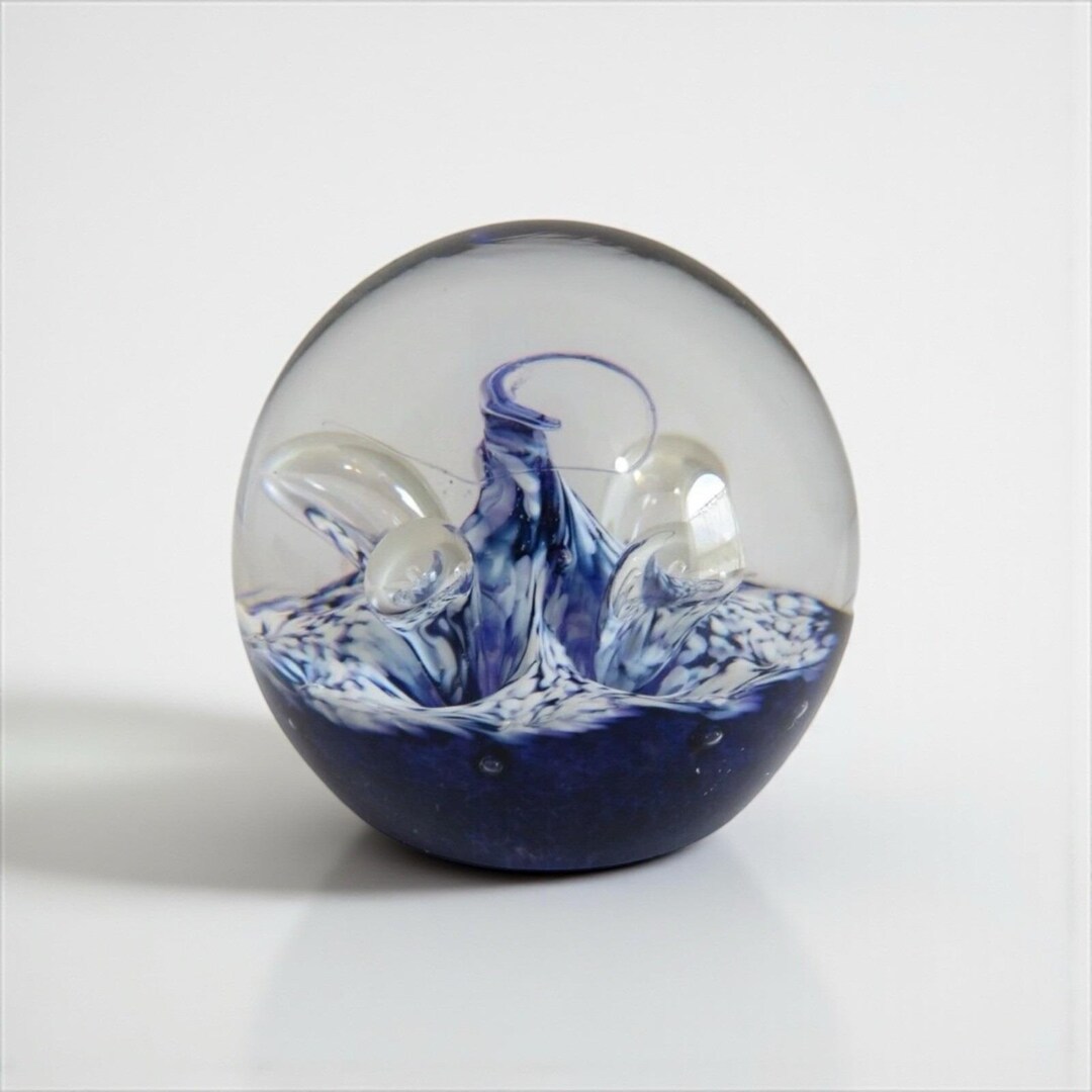 Caithness Paperweight Signed Colin Terris Scotland Miniature Moon ...