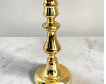 Baldwin Polished Brass Candlestick Holder 8 Inch Vintage Traditional Gold