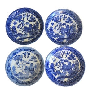 Blue Willow Plate 4 Inch - Etsy