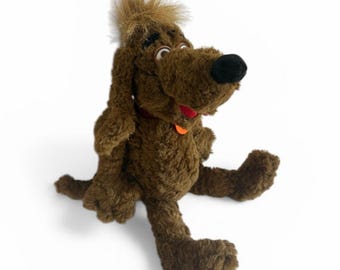 Vintage Russ Berrie Nuzzle Dog Plush 1994 The Puzzle Place 18" Rare