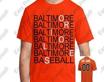Custom Baltimore Baseball Orioles Eye Doctor Orange T-Shirt