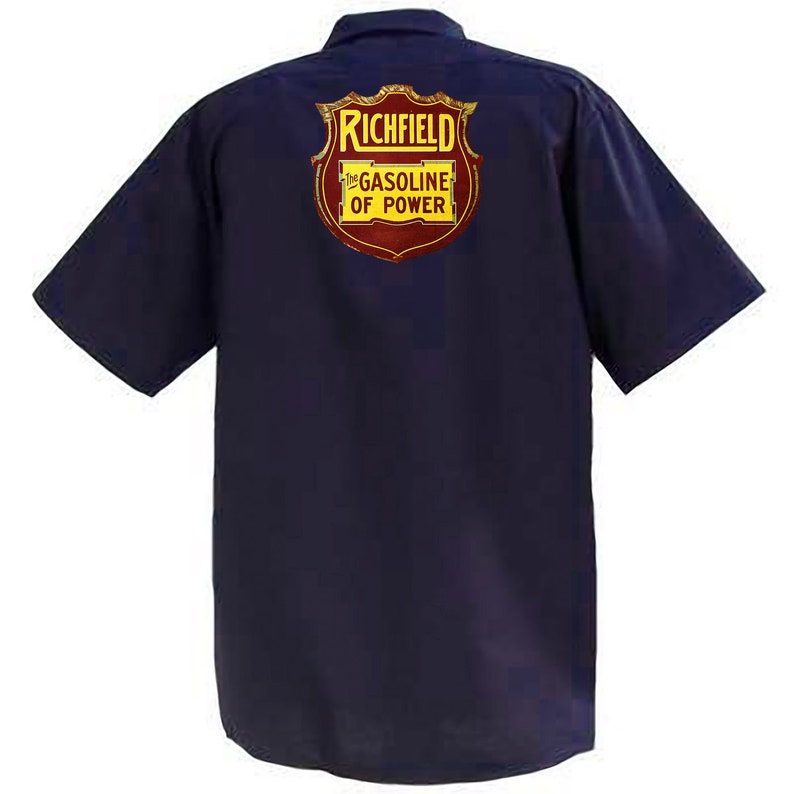 Graphic Cotton T Shirt Short /& Long Sleeve Richfield Gasoline