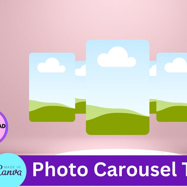 Editable Canva | Photo Carousel Template | Instant Download