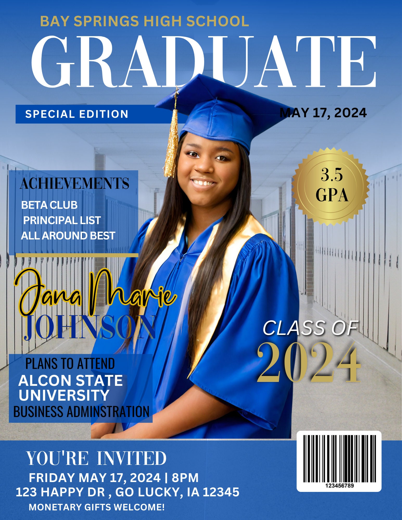 Special Edition Customizable Graduation Announcement Templates Editable Special Edition Customizable Graduation Announcement Templates Editable