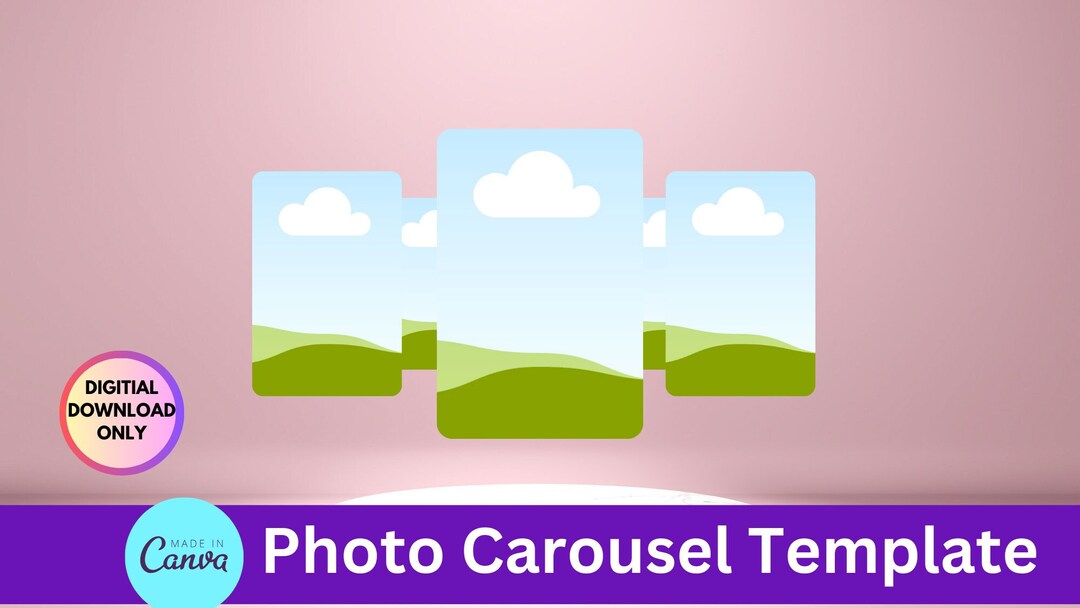 Editable Canva | Photo Carousel Template | Instant Download - Etsy