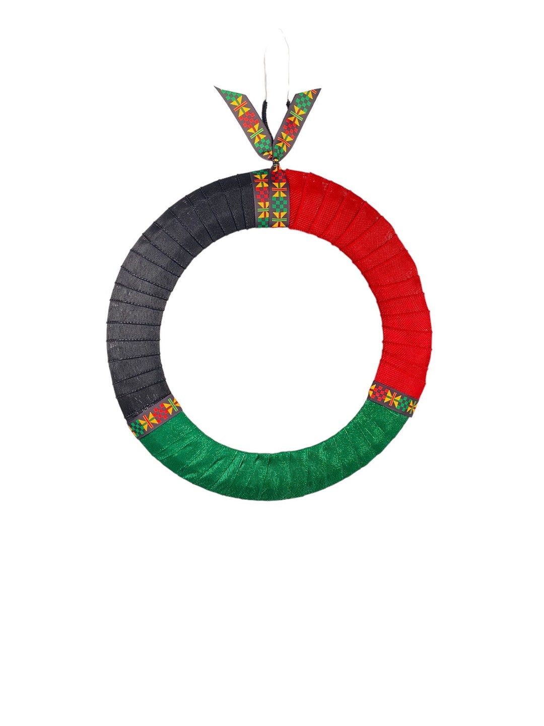 Black History Month Wreath: African Pride, Red Black Green Ribbon - Etsy