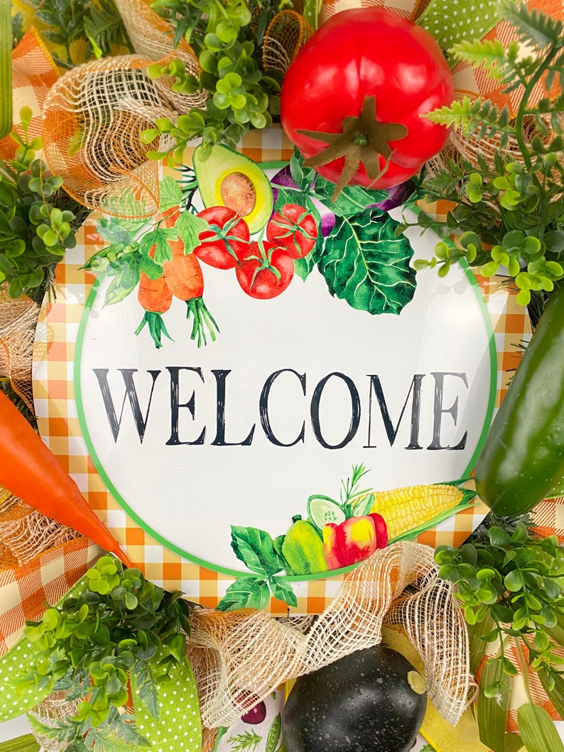 Vegetable Kitchen Decor Vegetable Garden Etsy