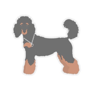 Phantom poodle sticker, decal sticker, poodle lovers gift,