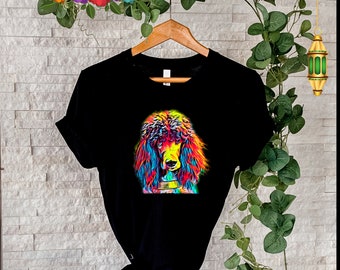 T-shirt barboncino, barboncino standard multicolore, regalo per gli amanti del barboncino,
