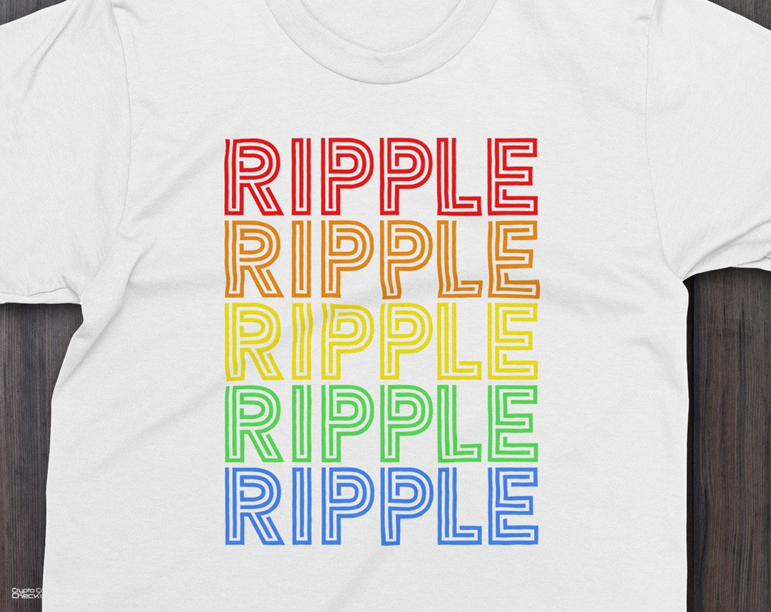 Ripple Rainbow Shirt Ripple Apparel XRP Tshirt XRP Tee Etsy