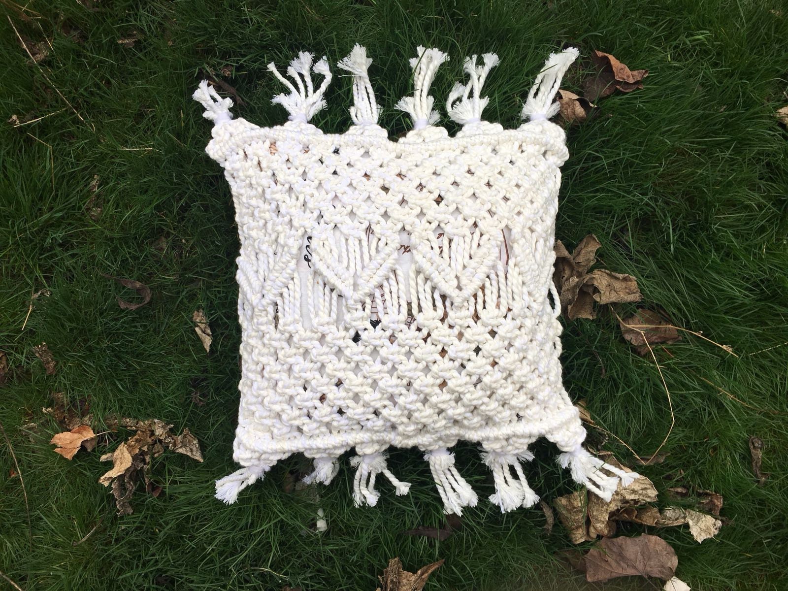 Macrame Pillow Covermacrame Pillow Casemacrame Cushionboho Etsy