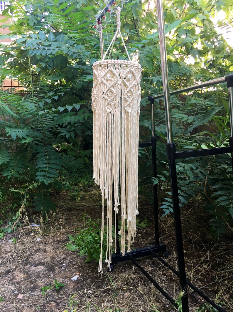 Makramee Kronleuchter Makramee Lampe Schatten Makramee Decke | Etsy