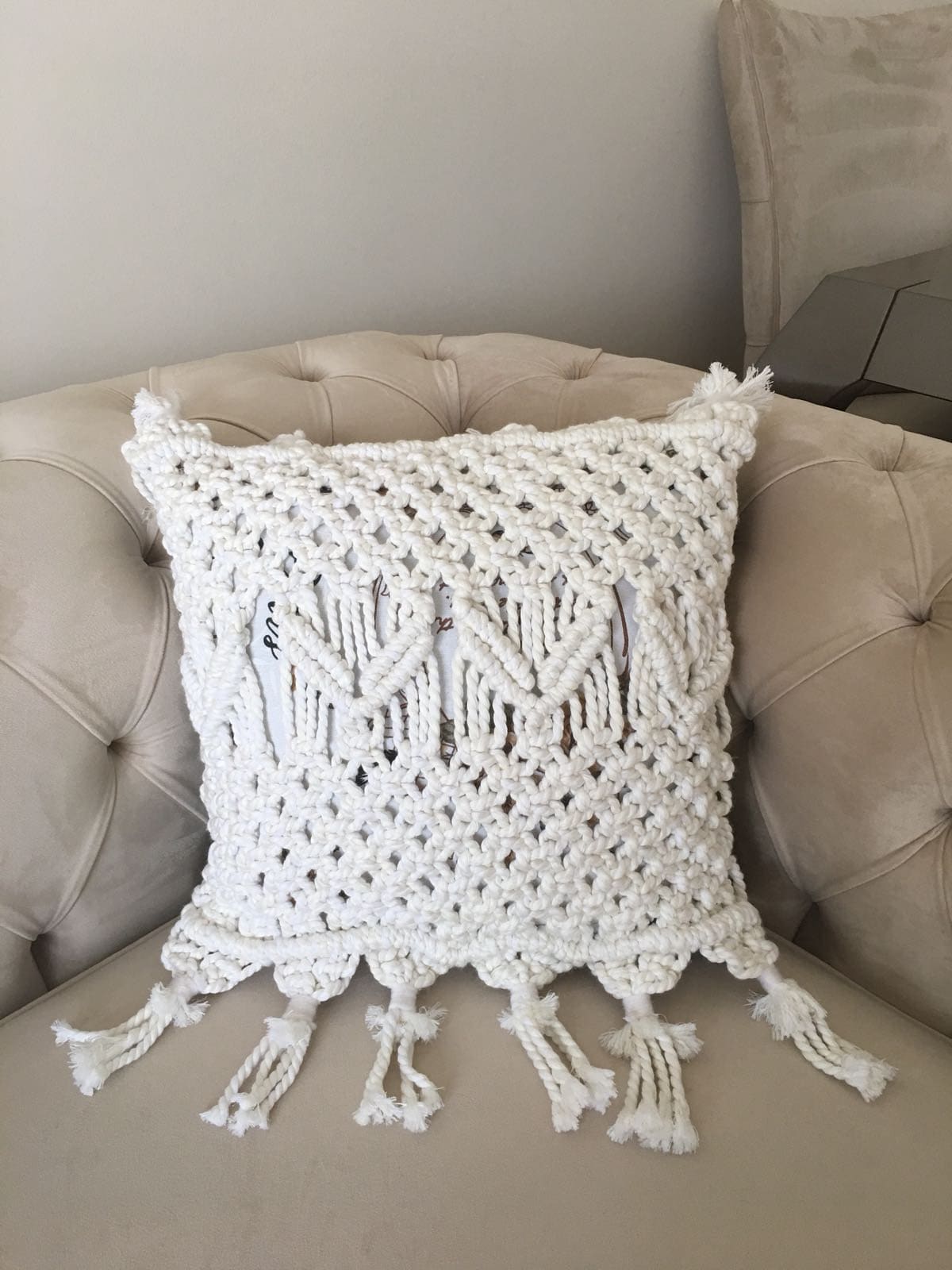 Macrame Pillow Covermacrame Pillow Casemacrame Cushionboho Etsy
