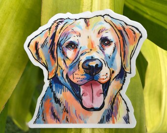 Yellow Lab Magnet, Fridge Magnet, for Lab Mama, Lab Life, cute dog art, Gift For Dog Memorial, Lab Sticker Art, The Cutest Dog,