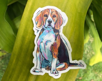Beagle Sticker Decal for Beagle Mama, I Beagle Not, cute dog art Beagle, Gift For Dog Memorial, The Cutest Dog, Sticker Art,