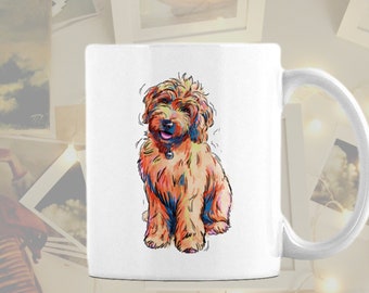 GoldenDoodle custom dog mug unique gift for dog mom  coffee Memorials in memory of pet loss   home tea Memorial