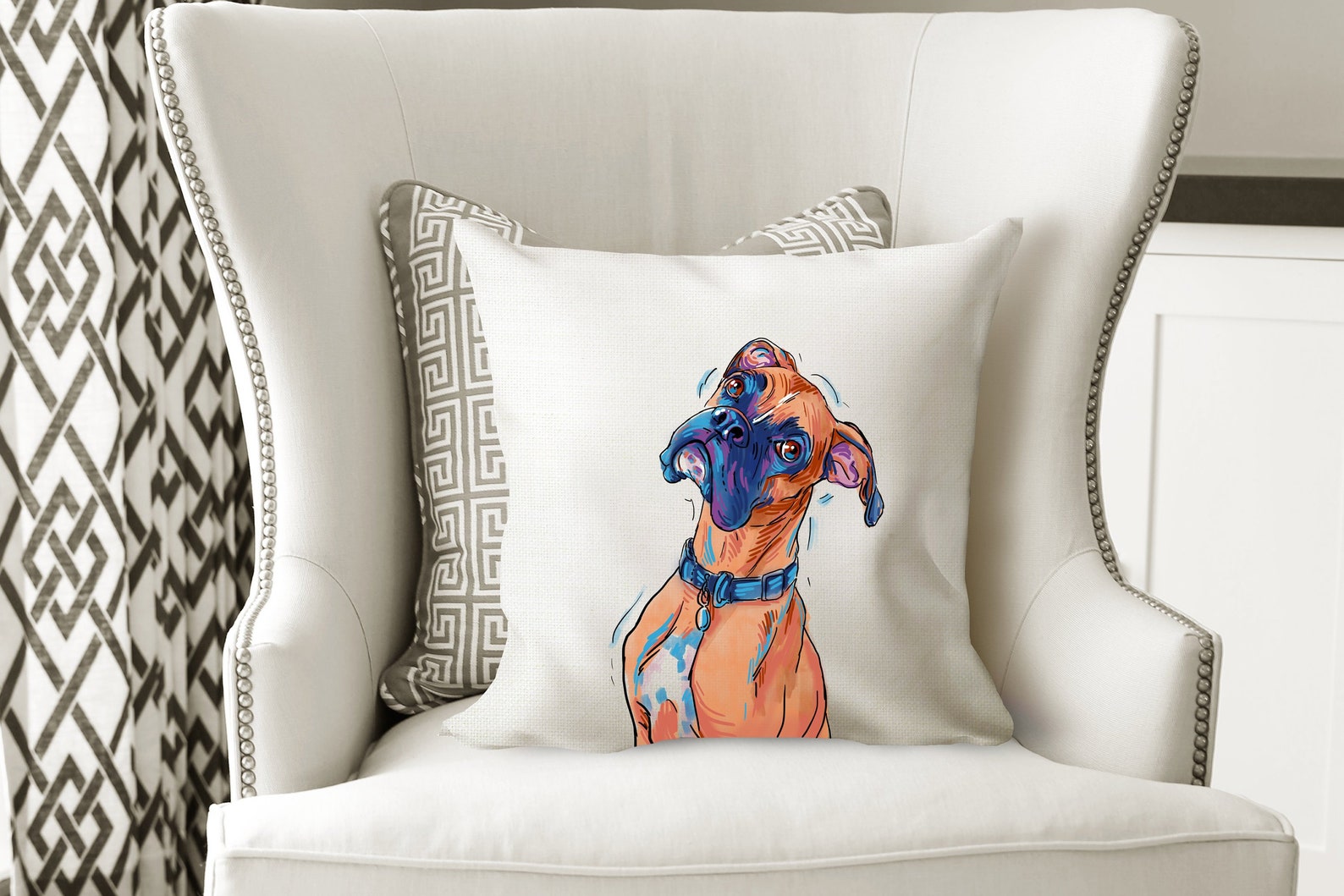 Boxer Pillow Cover for Decorative Home Decor Pillow Cover for Etsy