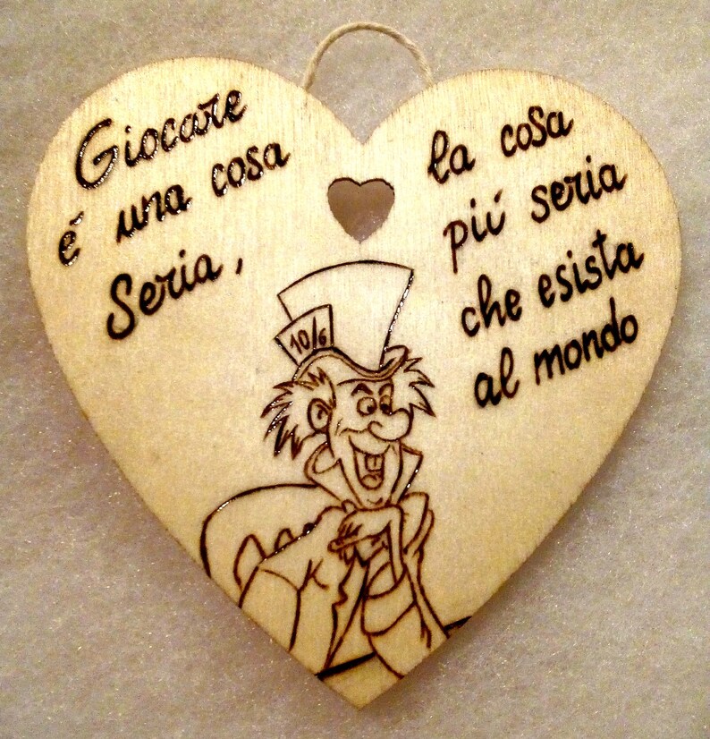 Targa In Legno Personalizzata Con Scritta Incisa – 24x7 Cm, Corda Per Appendere, Regalo Anniversario