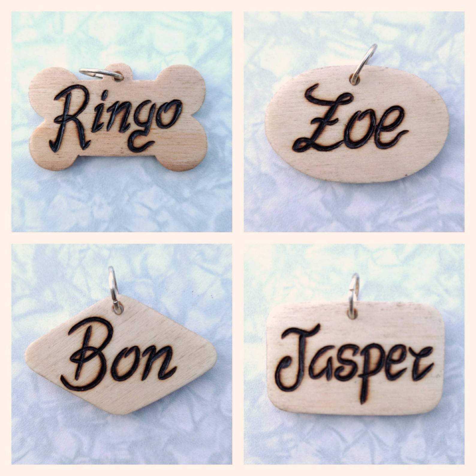 Medaglietta cane in legno Targhetta gatto Medaglietta nome Etsy Italia