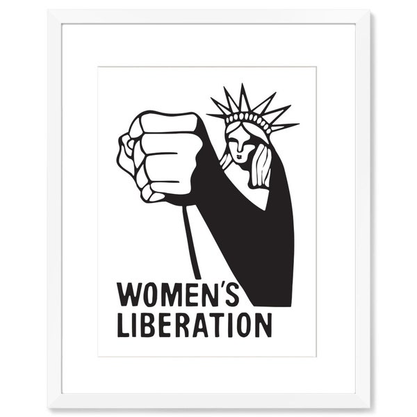 Women's Movement Women's Liberation Womens Rights Me Too Future is Female Grl Pwr Print Feminist Print Quote Wall Art Black and White Art