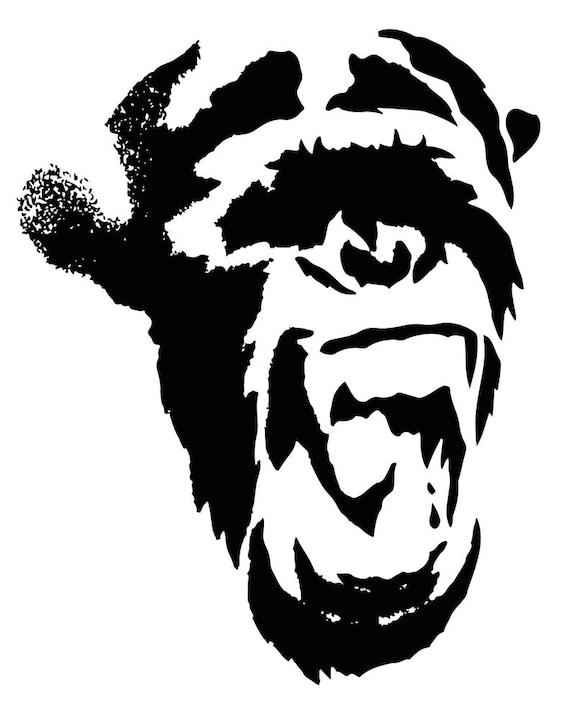Graffiti Art Spray Paint Art Stencil Art Street Art Animal Prints Chimp Art  Graffiti Wall Art Funny Art Modern Home Decor Minimal Print - Etsy