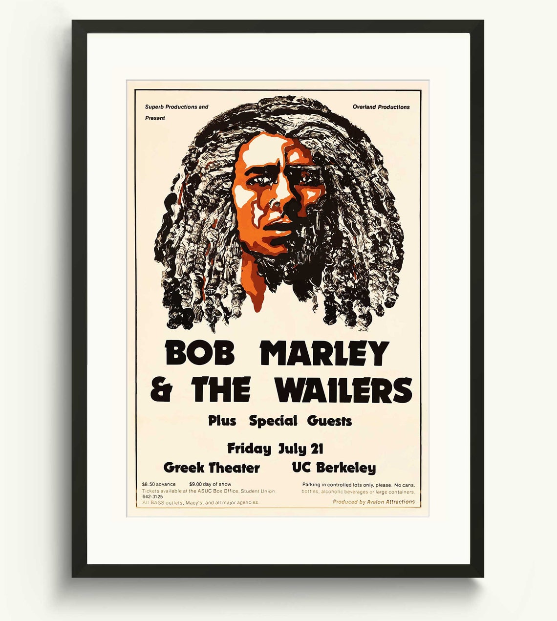 Bob Marley Wall Art, Reggae, Rock Band Music Poster, Black Art, African