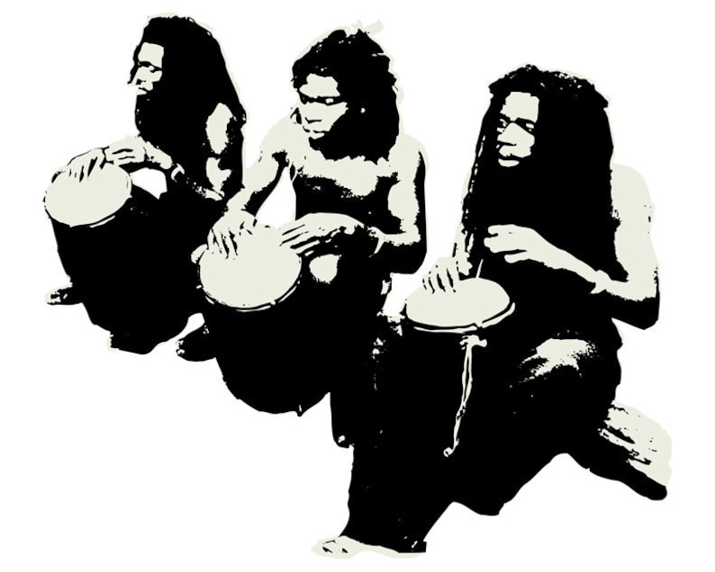 African Art Print Music Wall Art Black Art African American Art Reggae
