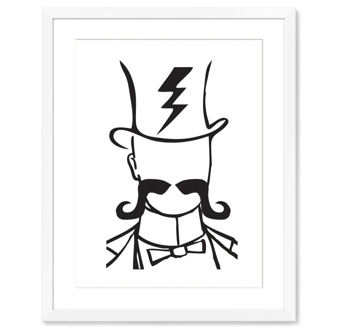 line-art-portrait-line-art-print-printable-line-art-mustache-and-bow