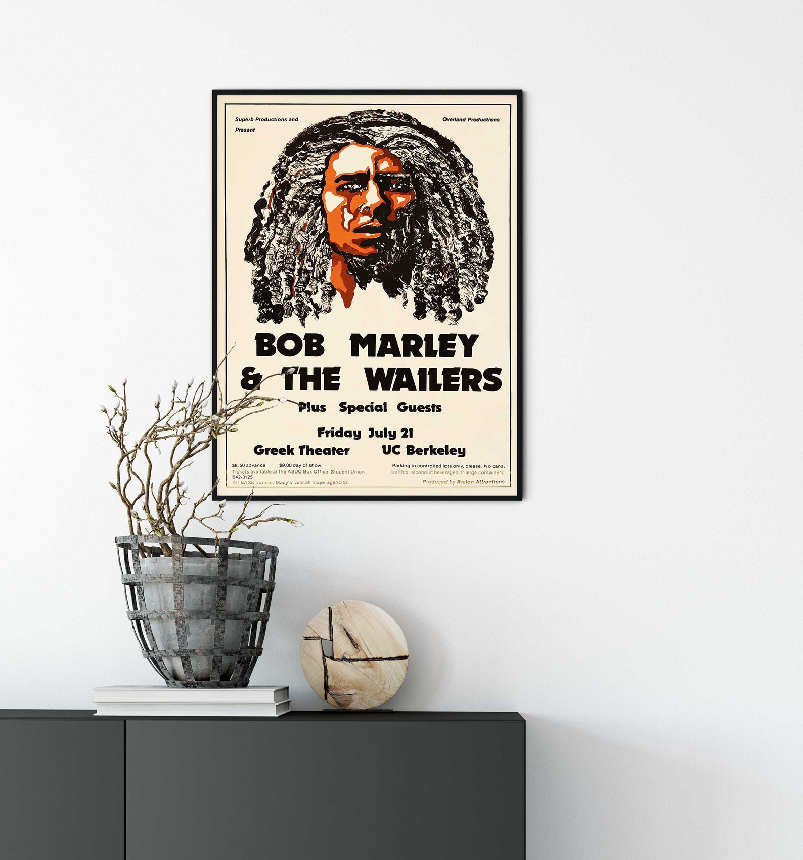 Bob Marley Wall Art, Reggae, Rock Band Music Poster, Black Art, African