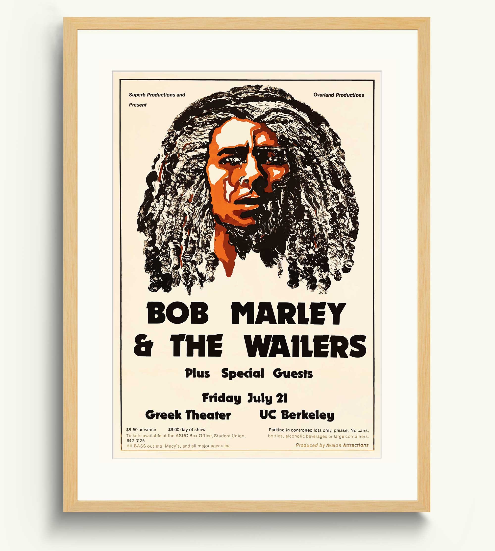 Bob Marley Wall Art: Reggae Music Poster With Rasta Vibes - Etsy