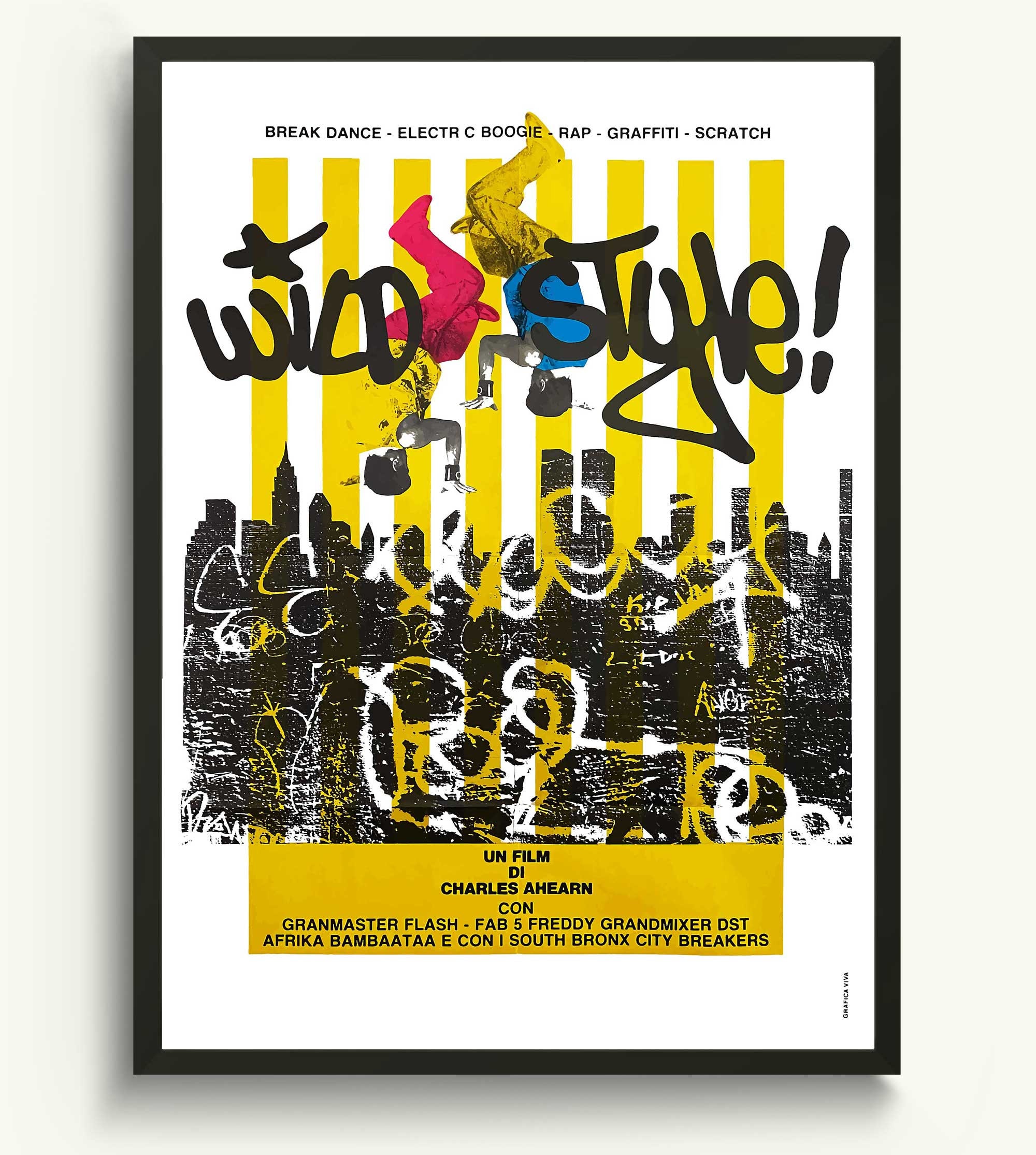 Black Art Film Poster of Hip Hop Music Movie: African American Art