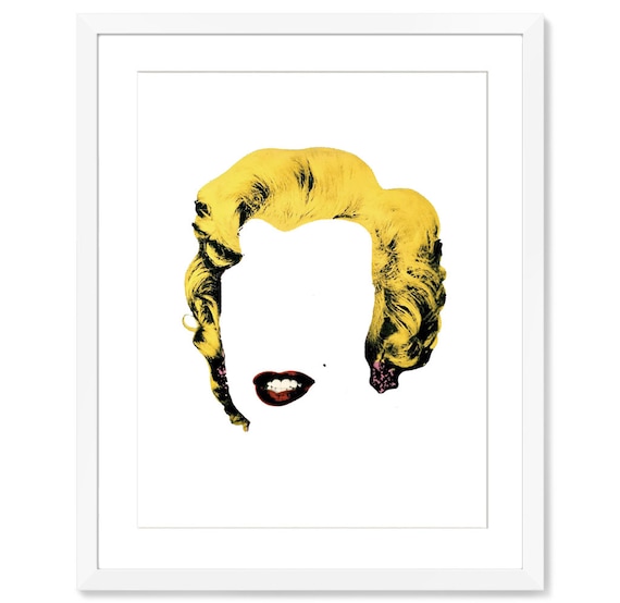 Marilyn Monroe Wall Art Andy Warhol Print Pop Art Modern Home Etsy