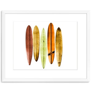 Framed Canvas Art (White Floating Frame) - LV Surfboard _2 by Pomaikai Barron ( Fashion > Fashion Brands > Louis Vuitton art) - 26x18 in