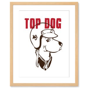Printable Art Dog Art Print Motorcycle Art Car Racing Art Dog Art Dog illustration Funny Art Print Cartoon Art Digital Print Graduation Gift