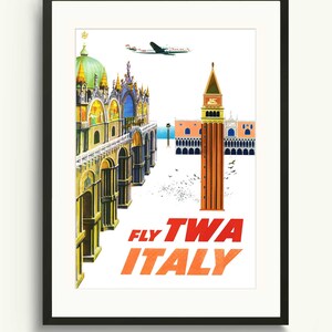 Italy Travel Poster, Architecture Art Print, Cityscape Print Poster, Rome Print Poster, Europe Tourism Poster, Vintage Travel Wall Poster