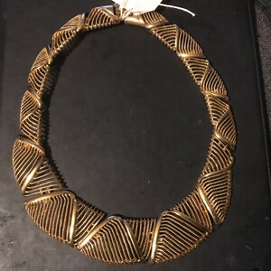 Monet,gold tone vintage necklace