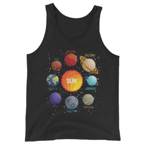 Solar System Planets Gift Unisex Tank Top