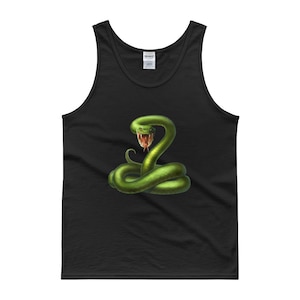 Eine schöne grüne Schlange Gift Tank-top