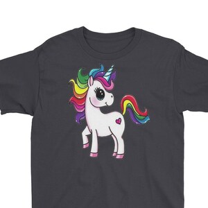 Unicorn Birthday Girl Youth Short Sleeve T-Shirt