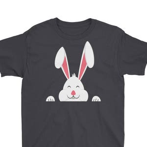 Easter Bunny Face Youth Short Sleeve T-Shirt