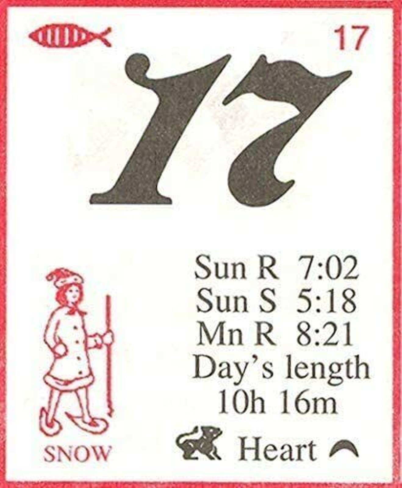 2024 America's Original Almanac Wall Calendar 16 3/4 X 11 Lunar Moon
