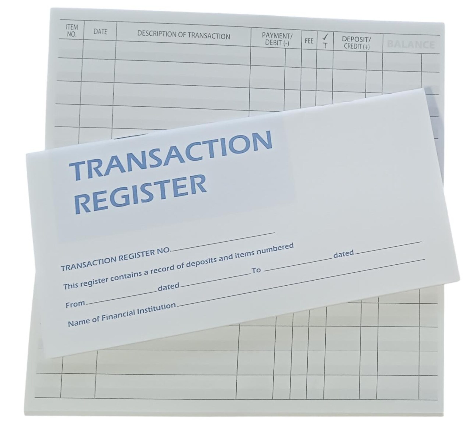 Transaction Register Names 10-checkbook Transaction Registers 2025 2026 2027 Calendar Check Book ...