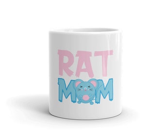 Rat Mom Mug Cute Funny Pet Rat Coffee Mug Small Animal Lover Gift Mouse Cup