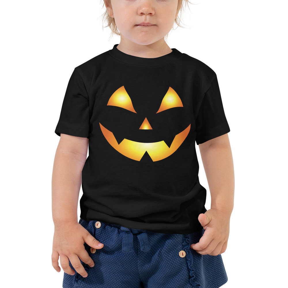 Baby And Toddler Boys Halloween Short Sleeve Jack-O-Lantern Face Graphic Tee