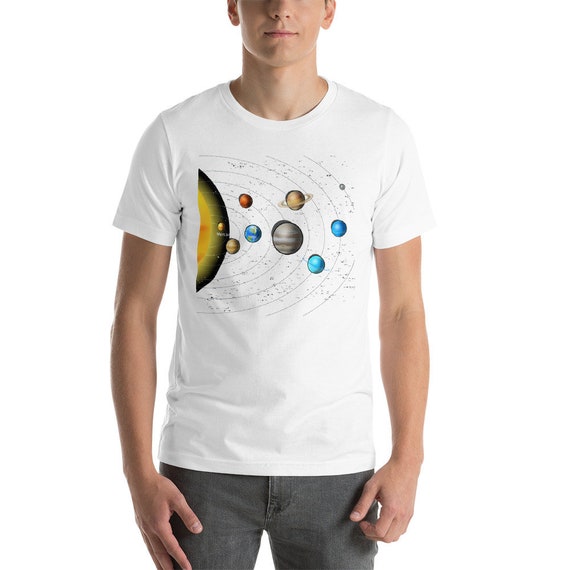 Solar System Planets Graphic Tee for Space Lovers - Etsy