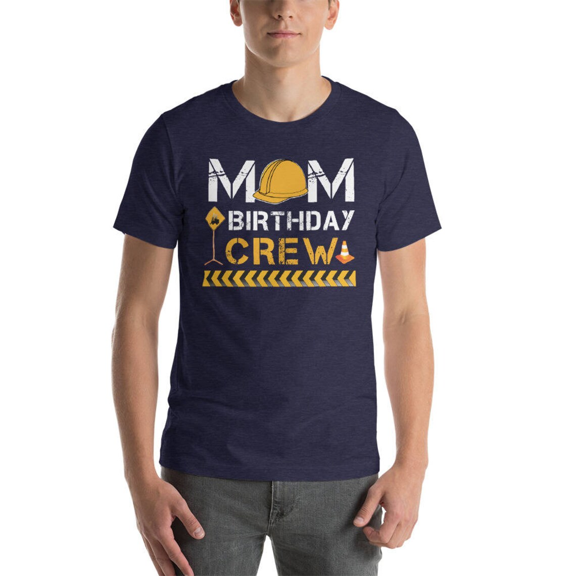 Mom Birthday Crew Construction Birthday Party Shirts