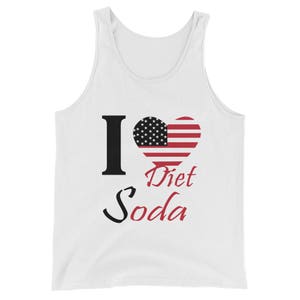 I Love Diet Soda Unisex  Tank Top