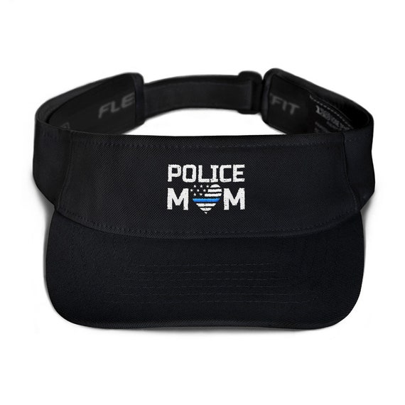 Police Mom Visor Thin Blue Line Law Enforcement Family Hat