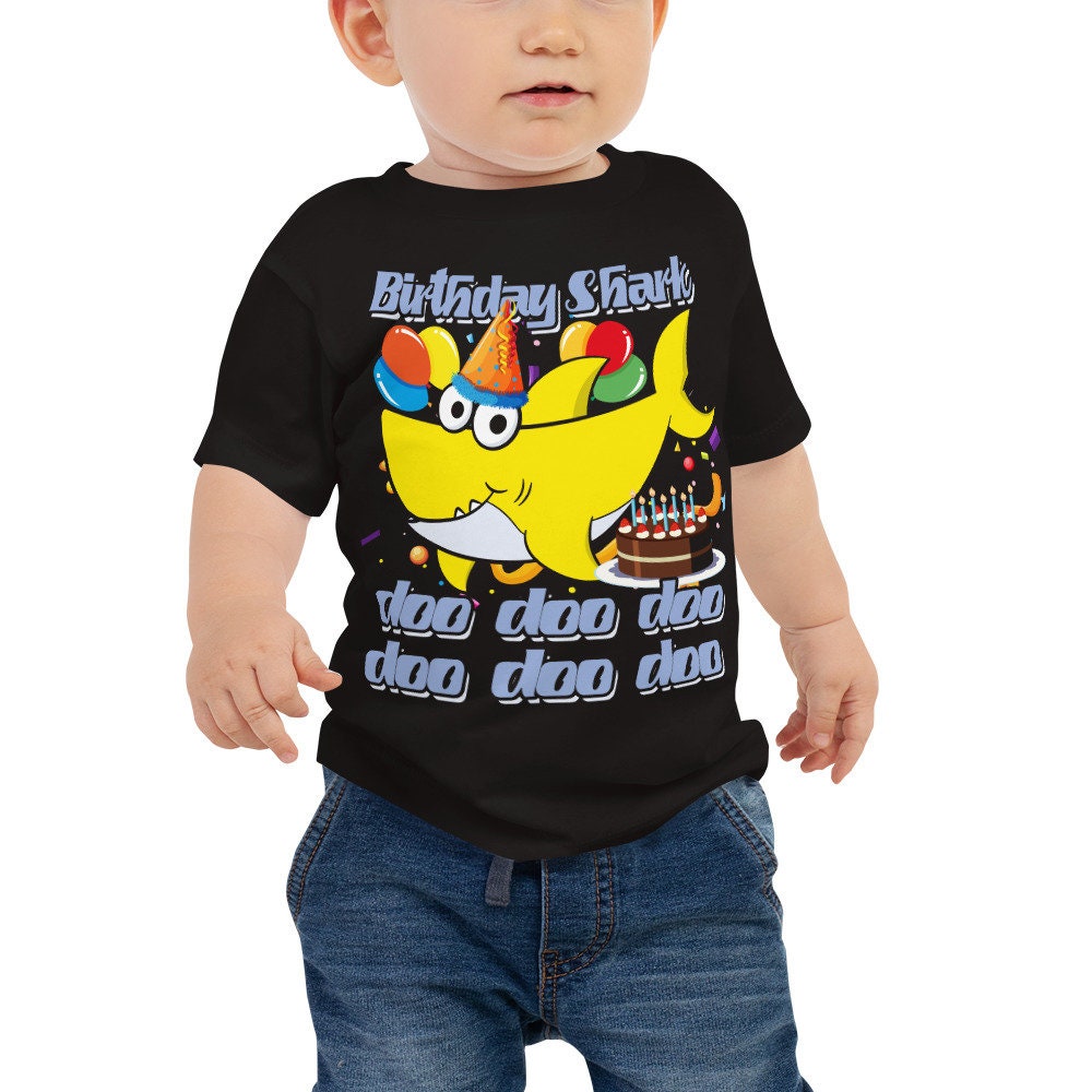 Birthday Shark Gift Baby Jersey Short Sleeve Tee - Etsy